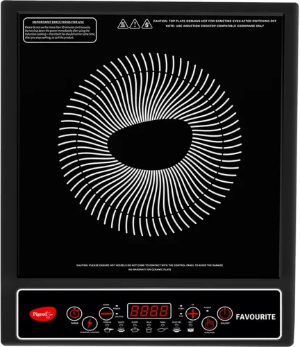 Image of Pigeon 1800 W Induction Cooktop Push Button (Black, Favourite)