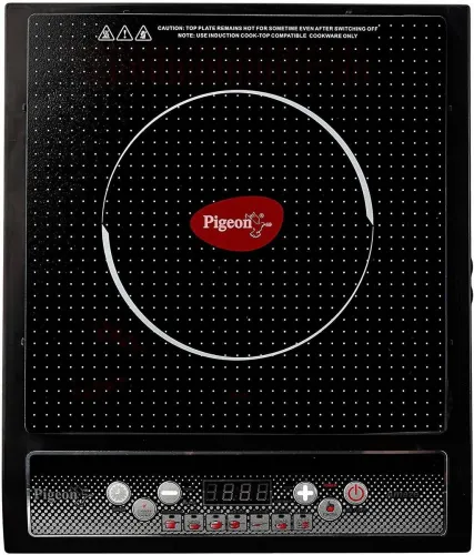 Image of Pigeon 1800 W Induction Cooktop Push Button  (Black, Stovekraft Amaze, Watt-1800)