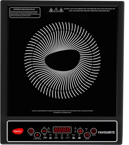 Image of Pigeon 1800 W Induction Cooktop Push Button  