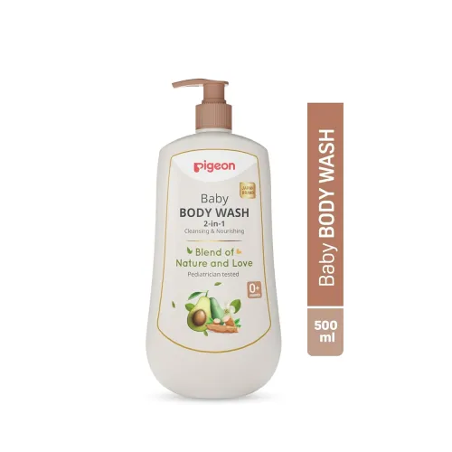 Image of Pigeon 2-in-1 Baby Body Wash For Cleansing & Nourishing, 500ml