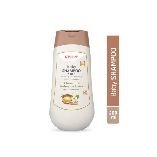 Image of Pigeon 2-in-1 Baby Shampoo For Cleansing & Conditioning, Enriched With Avocado Oil & Marshmallow Extract, Parabens Frew,
