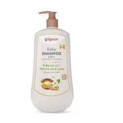 Pigeon 2-in-1 Baby Shampoo For Cleansing & Conditioning, Enriched With Avocado Oil & Marshmallow Extract, Parabens Frew,