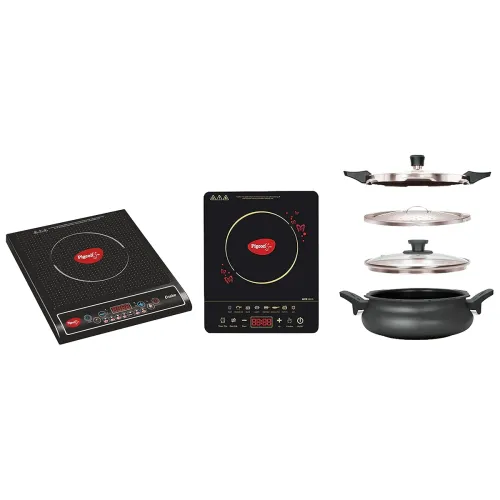 Image of Pigeon 2 Induction Cooktops (1800W) + Super Cooker 5L
