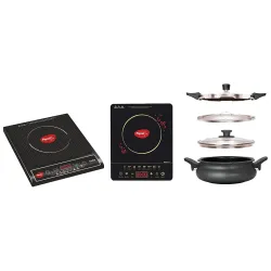 Pigeon 2 Induction Cooktops (1800W) + Super Cooker 5L