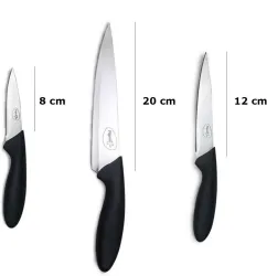Pigeon 3 Pc Steel Knife Set