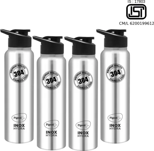 Image of Pigeon 900 ml Steel Bottle (Pack of 4 )