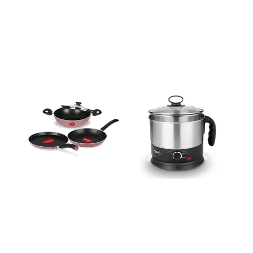 Image of Pigeon Aluminium Cookware Set with Lid and Kettle (Kettle -1.2L)