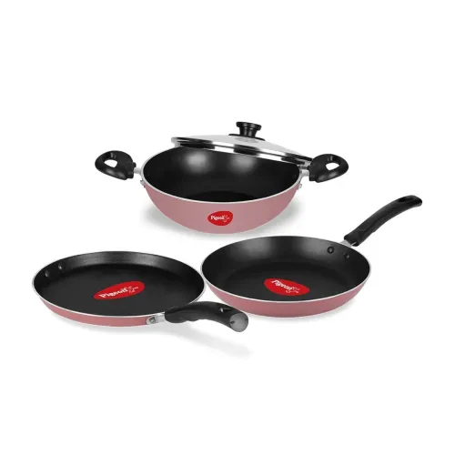Image of Pigeon Basics Non Induction Base Nons tick Aluminium Cookware set