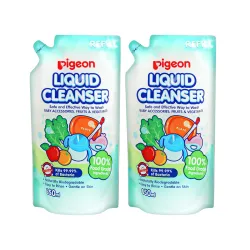 Pigeon Biodegradable Liquid Cleanser 650ml Pack of 2 Japan's No.1 Brand | Baby Bottle Cleaning Liquid | Dish Washing Liquid for Baby Accessories, Fruits & Vegetables
