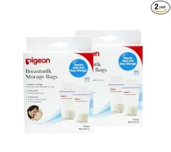 Pigeon Breast Milk Storage Bag Combo Pack of 2 (10 Pieces) 