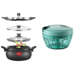 Pigeon by Stovekraft All in One Ceramic Super Outer Lid Cooker, 5 Liters