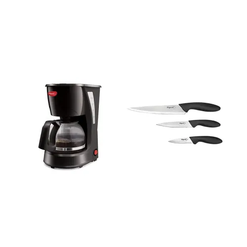 Image of Pigeon by Stovekraft Brewster Coffee Maker. A Small Size Coffee Maker of Home Machine (Black) 