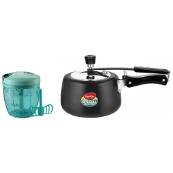 Pigeon by Stovekraft Hard Anodised Aluminium Inner Lid Cooker - 3 Litre with Induction Base