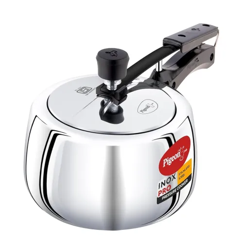 Image of Pigeon by Stovekraft Inox Pro 3L Inner Lid Stainless Steel Cooker, 3 litres