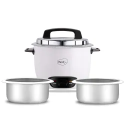 Pigeon by Stovekraft Joy Rice Cooker with Double pot (1litres)