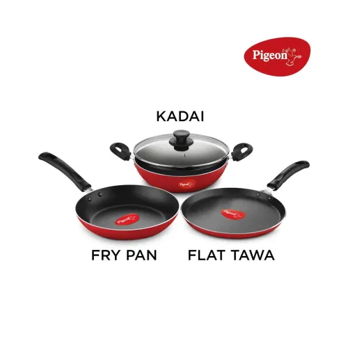 Image of Pigeon by Stovekraft Mio Nonstick Aluminium Cookware Gift Set