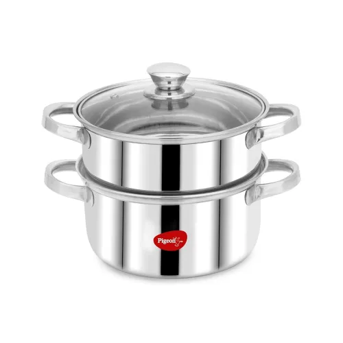 Image of Pigeon By Stovekraft Steel X Steamer Stainless Steel Modak Maker/Momo Maker 