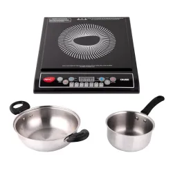 Pigeon Cruise 1800W Induction Cooktop with SS Cookware Set