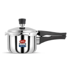 Pigeon Elite Shine 1.5L Tri-Ply Pressure Cooker (Silver)