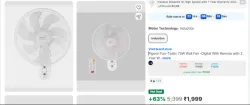 Pigeon Fan-Tastic Digital Wall Fan