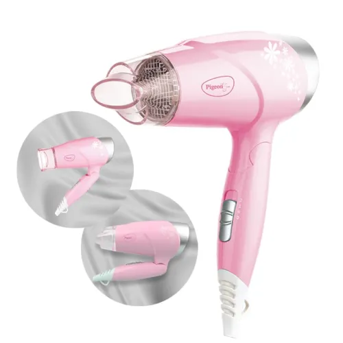 Image of Pigeon Hair Dryer 1400W with 3 Speed & Temperature, Foldable 