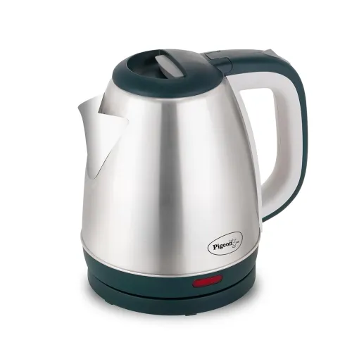 Image of Pigeon Hot Plus 1.5L Electric Kettle (Stainless Steel, Green) 