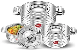 Pigeon Hot Serving Casserole Set of 3 (500ml,1000ml,1500ml)