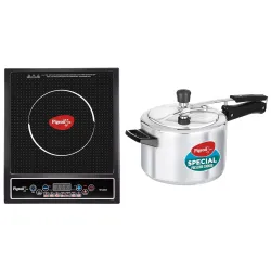 Pigeon Induction Cooktop 1800W & 5L Cooker Combo