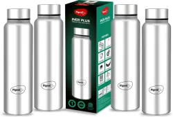 Pigeon Inox Plus 900 ml Steel Bottle (Pack of 4, Silver)