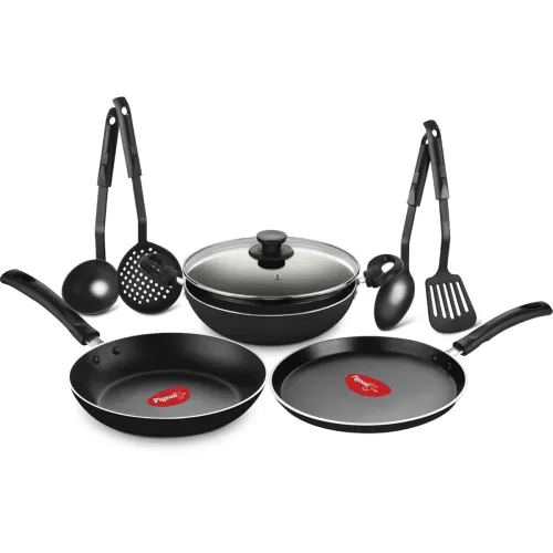 Image of Pigeon Mio Nonstick Aluminium Cookware Gift Set, 8 Pieces Kitchen Set