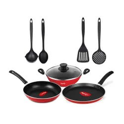 Pigeon Mio Nonstick Aluminium Cookware Set of 8
