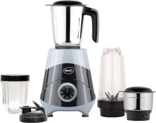 Image of Pigeon MIXMASTER PRO 500W Mixer Grinder (16506 | 4 Jars | Black, Grey)