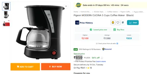 Image of Pigeon MODERN CUCINA 5 Cups Coffee Maker