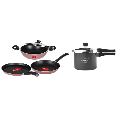 Image of Pigeon Non Stick Cookware Set with Cooker