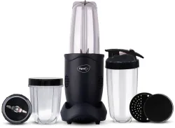 Pigeon NUTRI MASTER 400 W Juicer Mixer Grinder  (16467 | 3 Jars | Blue)