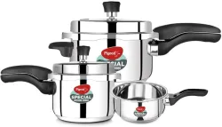 Pigeon Outer Lid Induction Bottom Pressure Cooker Set 2L, 3L and 5L
