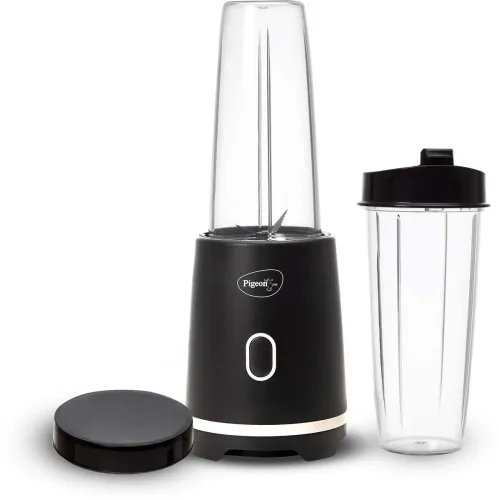 Image of Pigeon PG Personal Blender - Pure Pro 300 W Mixer Blender (19004574 | 2 Jars | Black, Grey)