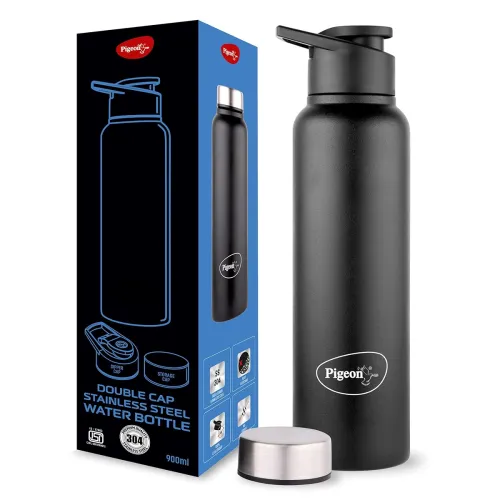 Image of Pigeon Plastic Stainless Steel Inox Hydra Duo Dual Cap 900Ml