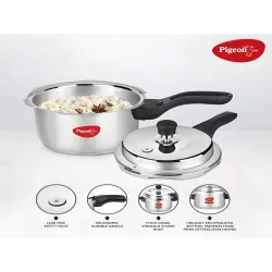 Pigeon Silver Aluminium Induction Pressure Cooker