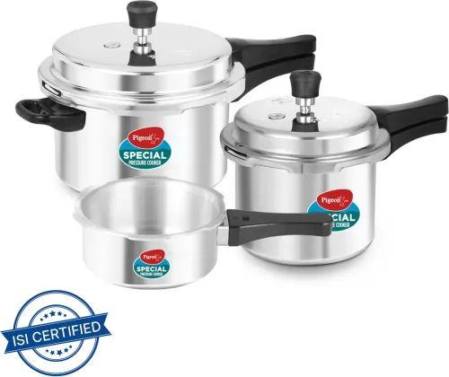 Image of Pigeon Special Pressure Cooker pack of 3 (2 L, 3 L, 5 L)