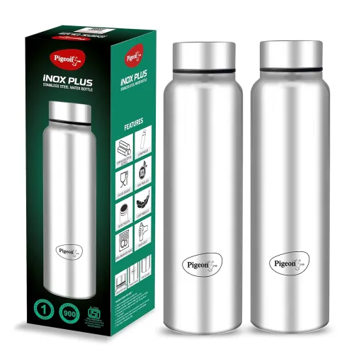 Image of Pigeon Stainless Steel Inox Hydra Plus 900Ml Pack Of 2