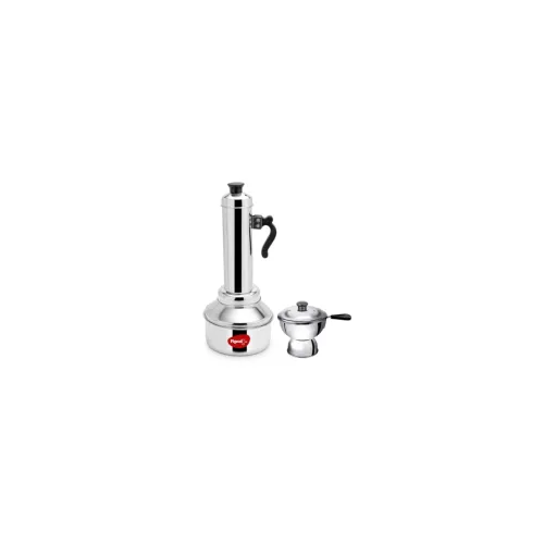 Image of Pigeon Stainless Steel Puttu Maker/Puttu Kudam and Chiratta Puttu Combo with steamer plate