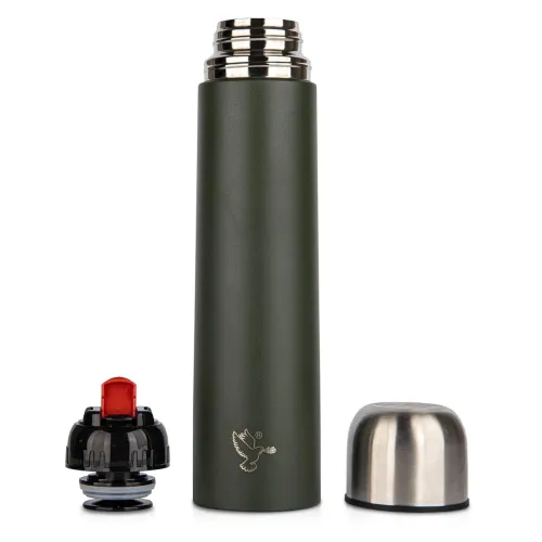 Image of Pigeon by Stovekraft Stark Plus Olive Stainless Steel Double Walled Leak Proof Thermos Flask 750 ml (Green)