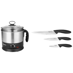 Pigeon 1.2L Kettle & 3-Piece Knife Set Combo