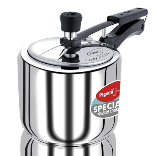 Image of Pigeon by Stovekraft 3 Litre Steel Inner Lid Induction Pressure Cooker 