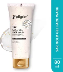 Pilgrim 24k Gold face wash for Even skin tone Face Wash (80 ml)
