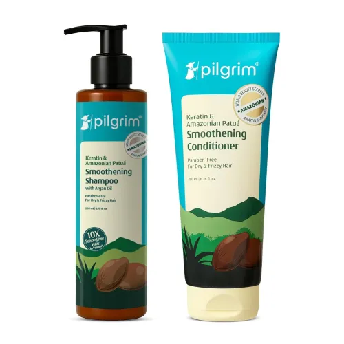 Image of Pilgrim Advanced Patuá & Keratin Smoothing Shampoo And Conditioner, 2 Count