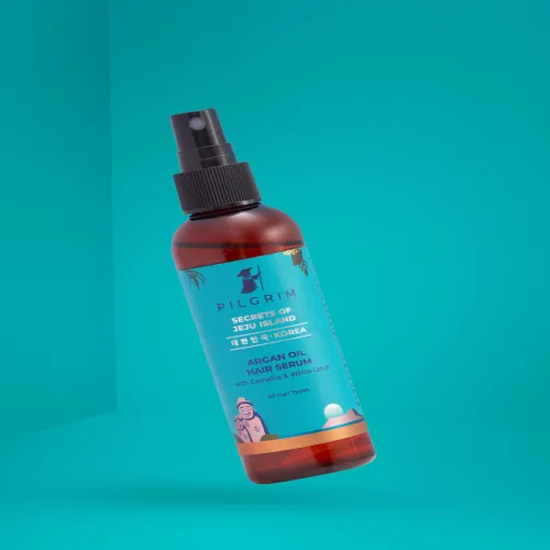Image of Pilgrim Argan Oil Hair Serum for Dry & Frizzy Hair
