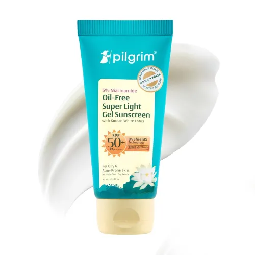 Image of Pilgrim Niacinamide Gel Sunscreen SPF 50 PA++++ – 45 ml