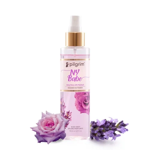 Image of Pilgrim NY Babe Body Mist Cream (Rose With Patchouli) | Long-Lasting Fragrance for Women | Dewy Rose & Bold Patchouli | 